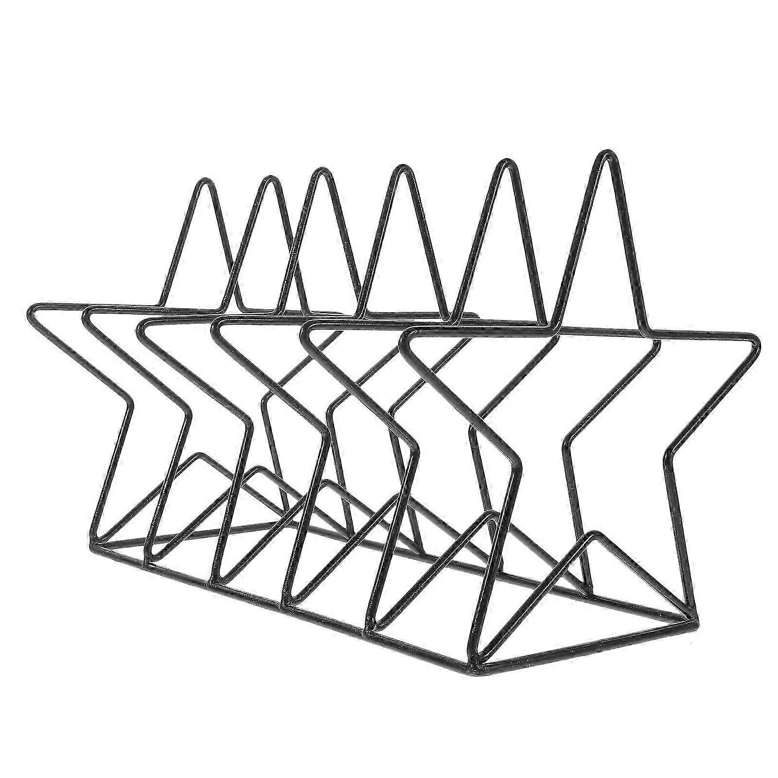 Vinyl Record Display Rack Star File Folder CD Collection Display Rack Book Rack