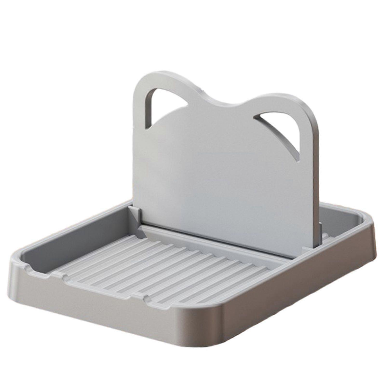 Foldable PP Pot Lid Rack with Drain Channel