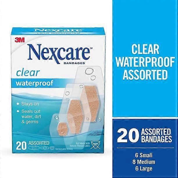 Clear Waterproof Bandages 20 Count