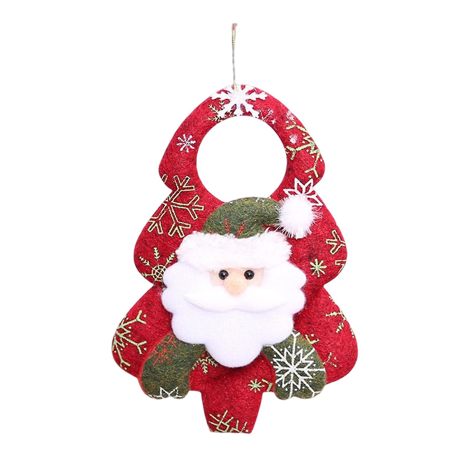 Christmas Tree Plush Santa Pendant Soft Com
