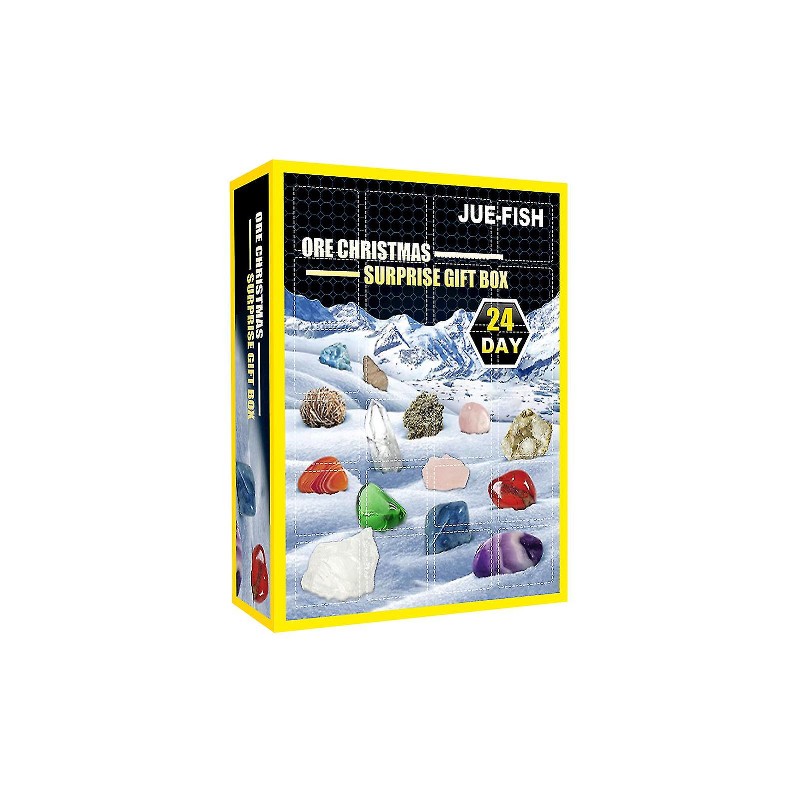 24 Countdown Calendars 24 Grids Gem Mineral Advent Countdown Xmas