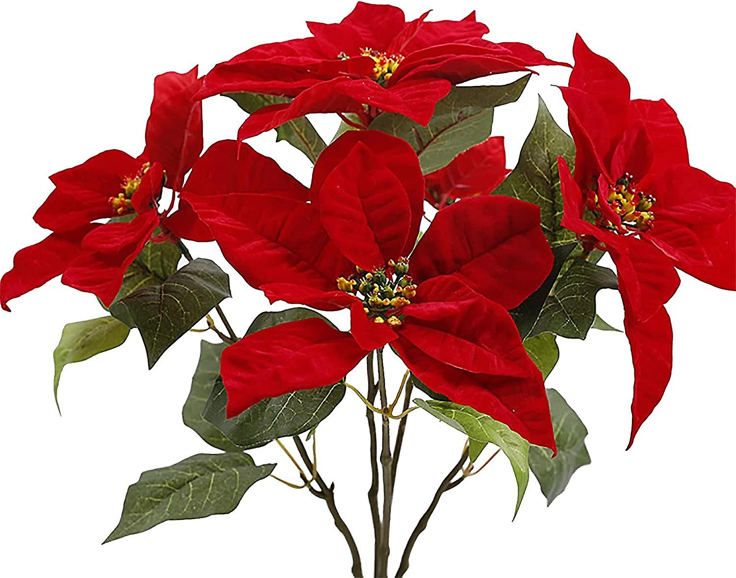 Heytea Weihnachtsblumen roter Weihnachtsstern fr Weihnachtsdekoration,  19,3 in Imitation Weihnachtsstern Blume, knstlicher Weihnachtsstern Strau  fr Hochzeit Ho | Fruugo DE