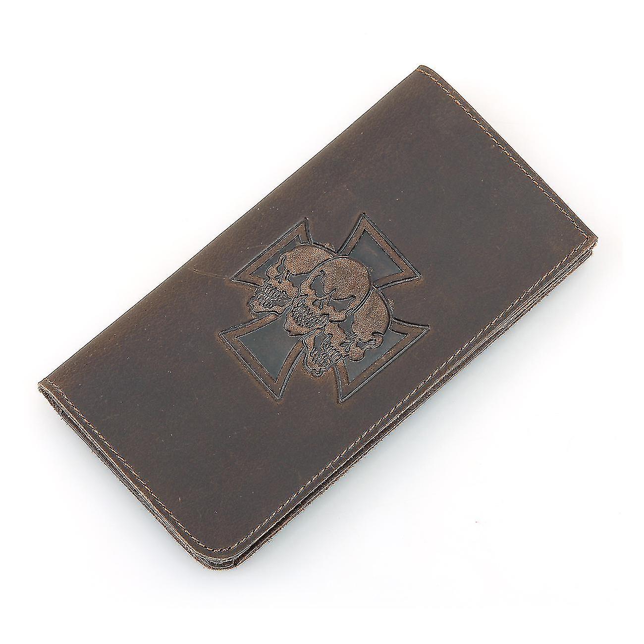 Skull Embossed Leatherunisex Wallet