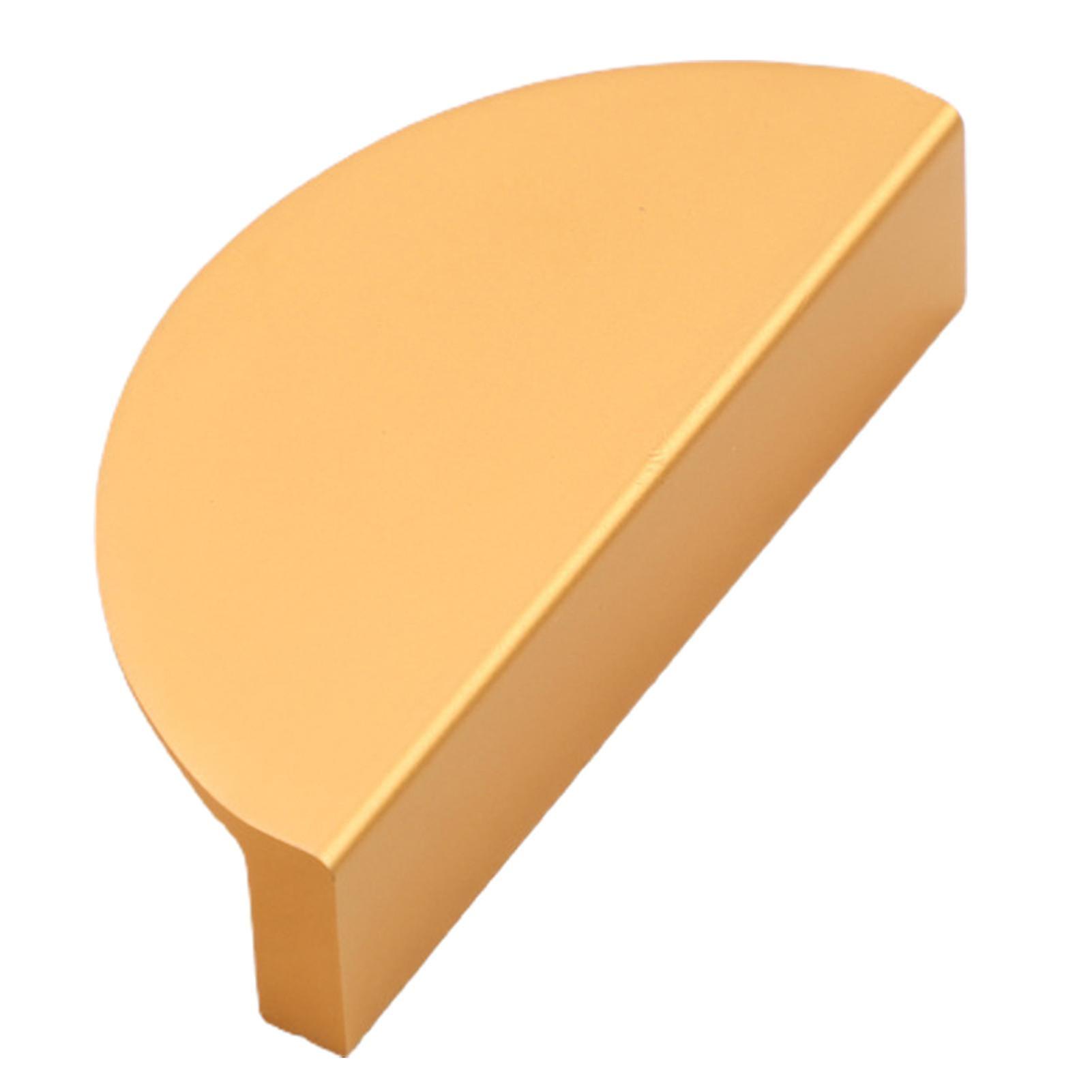 キャビネットは台所のための現代様式の絶妙な半円/三角形の形ブラシ付き真鍮の引き出しハンドルを引っ張る