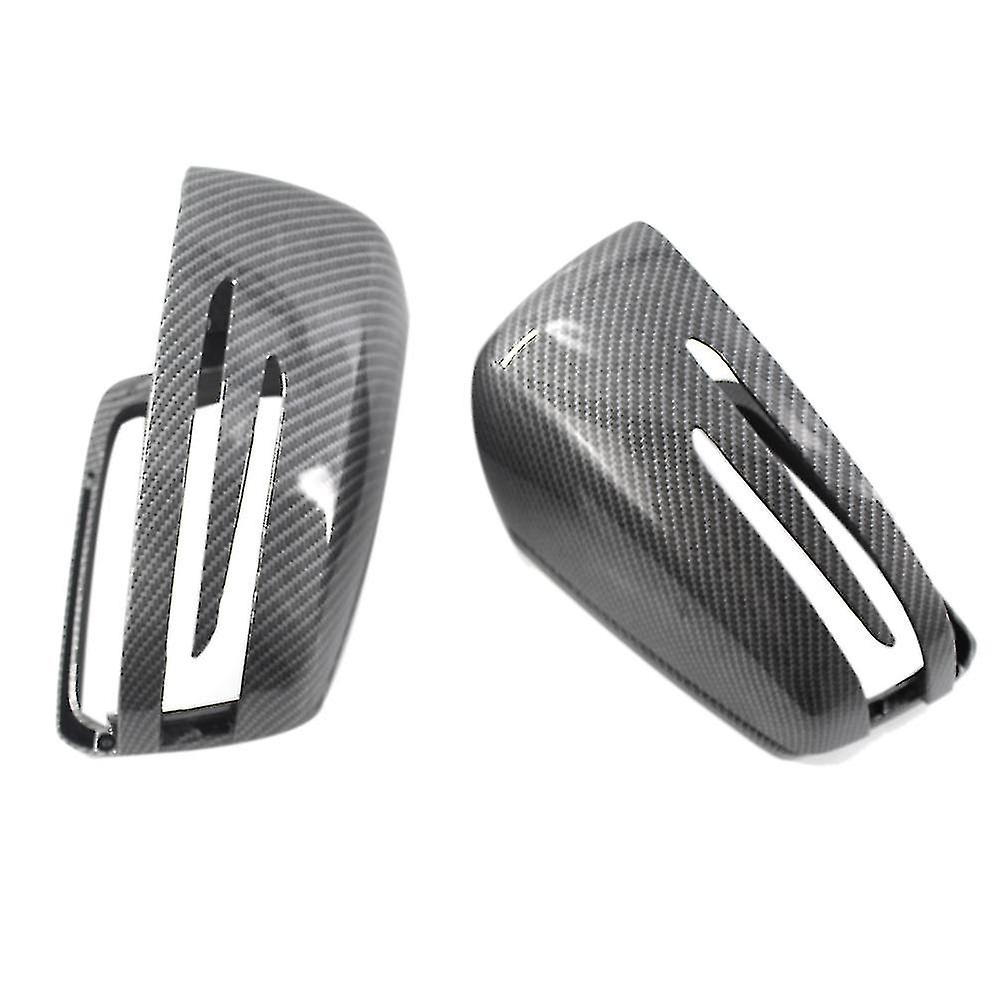 Per C Class W204 E W212 Cls C218 Gla X156 Rearview Mirror Cover Carbon Fiber 1 Coppia (haoyi)