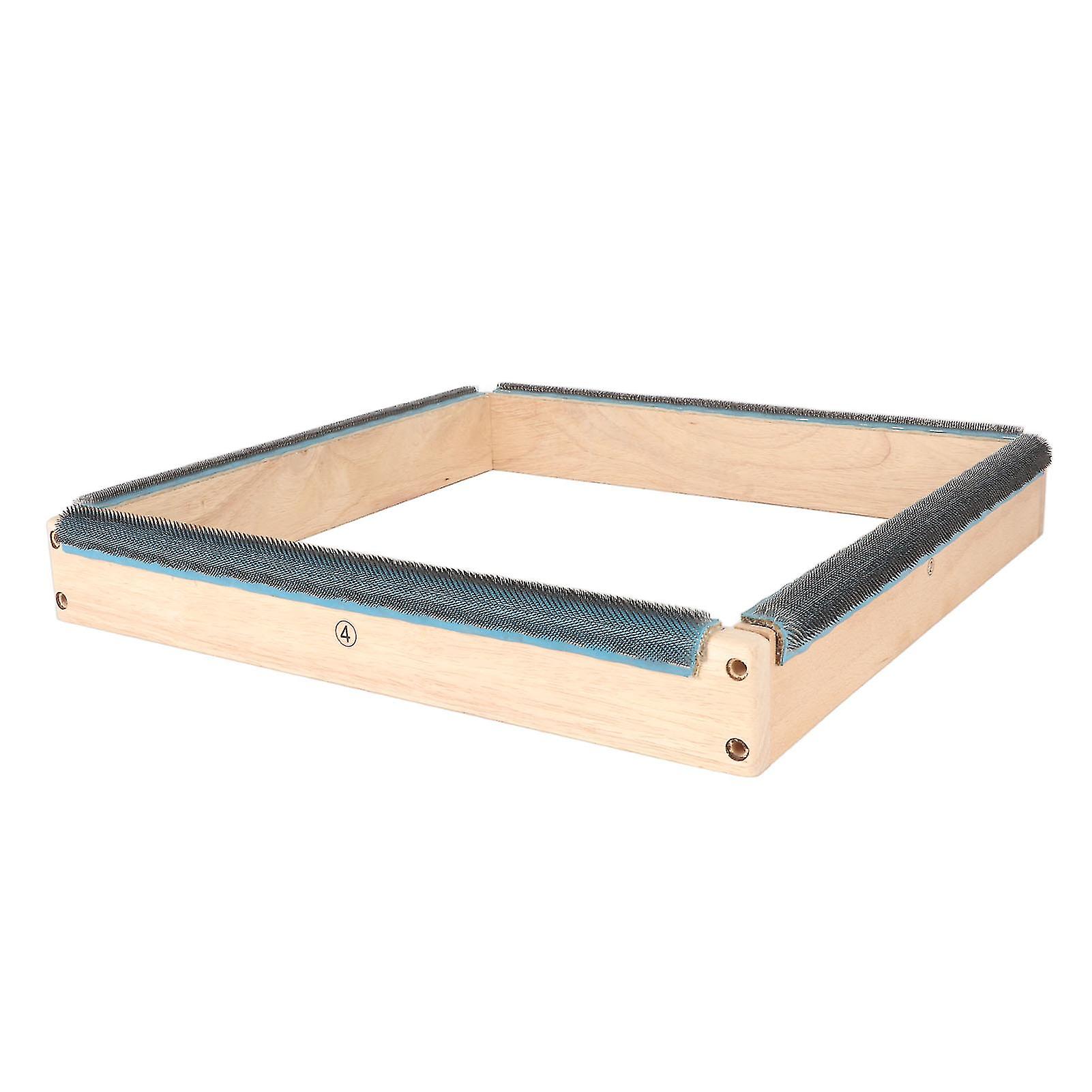 Embroidery Strip Frame 4 Sides 15.7in Wide Stable Sturdy Easy Assembly Rug Hooking Frame with Screws Wrech for Tufting 
