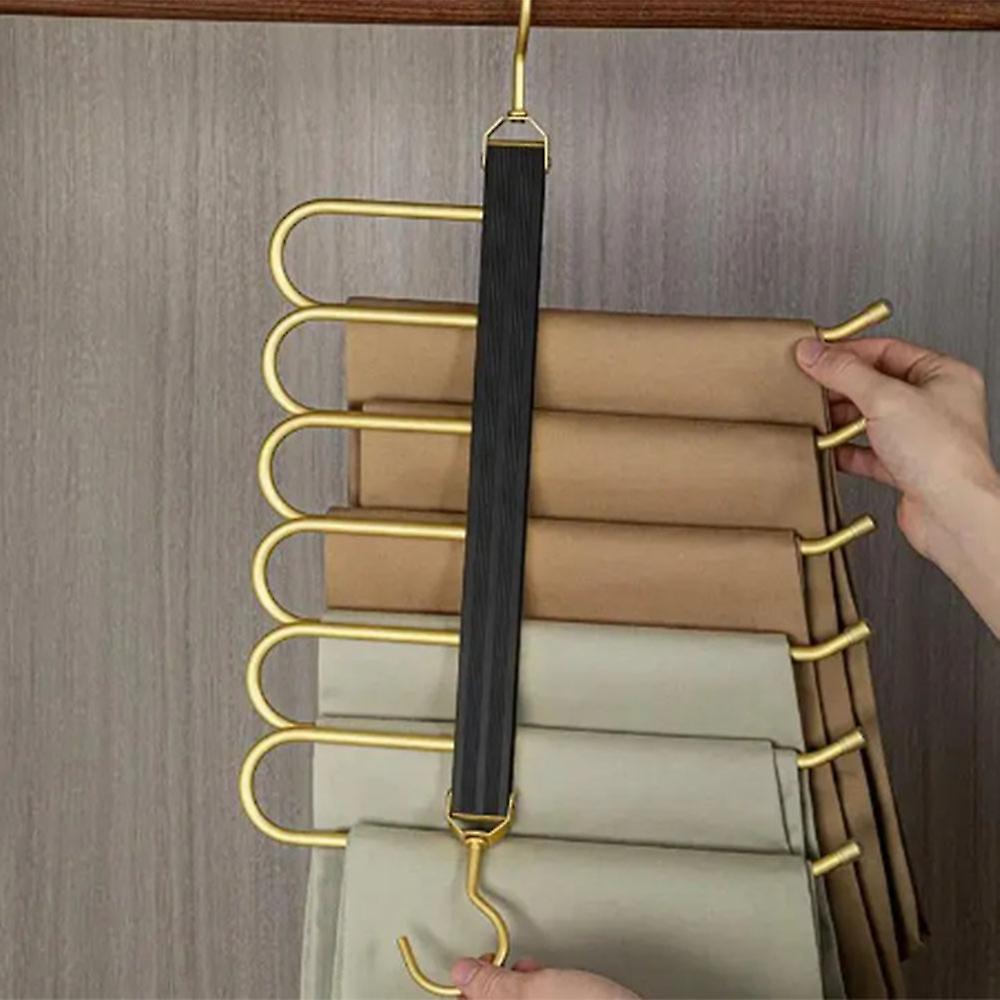 Retractable Foldable Pants Drying Rack Saving Space Pants Storage Holder for Bedroom