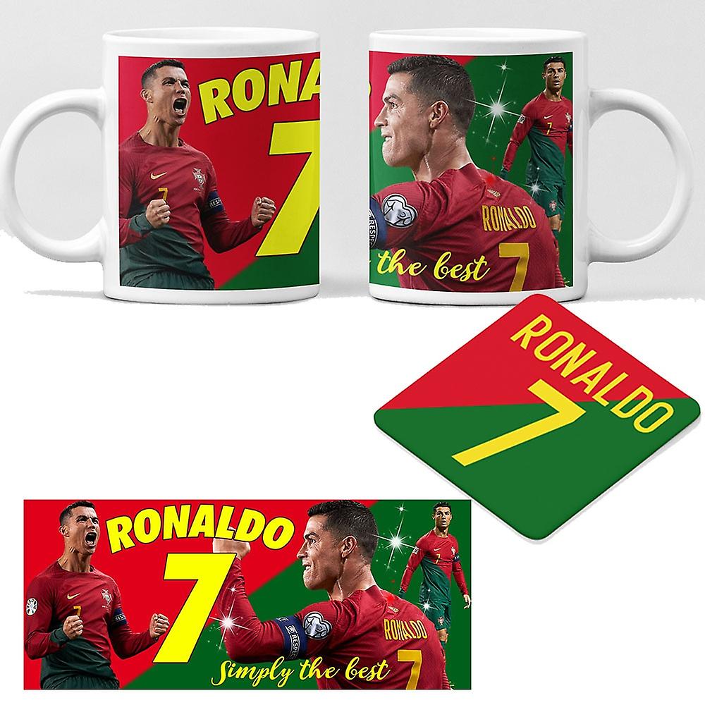 Ronaldo Mug + Coaster Package - Portugal 7