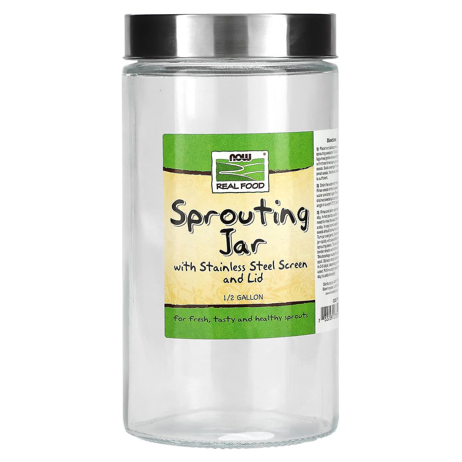 NOW Foods, Sprouting Jar, 1/2 Gallon