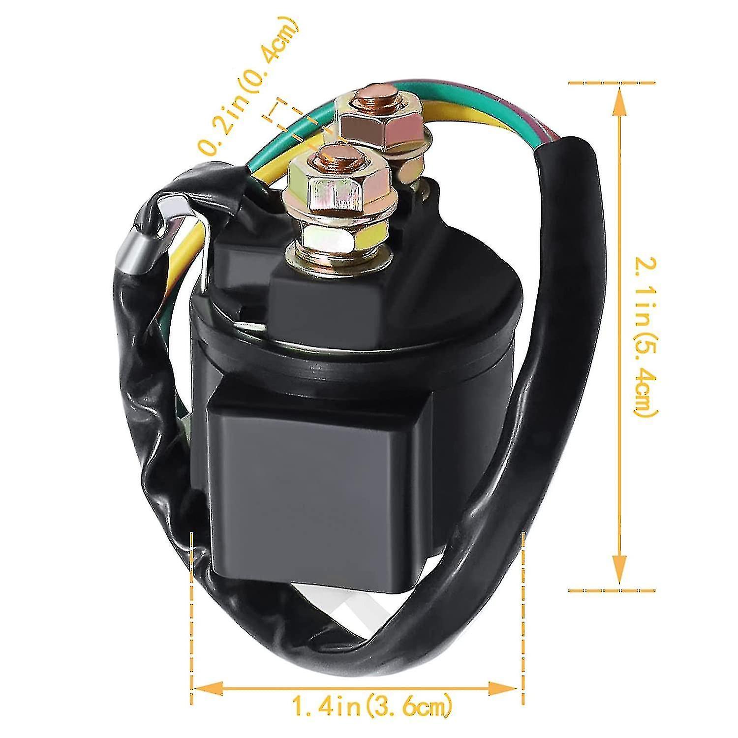 thumbnail image 2 of Starter Solenoid Relay For GY6 50cc-125cc TaoTao ATV, Moped, Scooters – 12V Black Plastic & Metal, Motor--dream 2 of 5