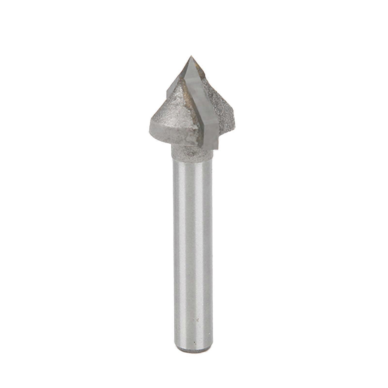 Router Bit Blade Diameter 16mm VShaped Tungsten Steel Engraving Milling Cutter for CNC Routers Slotting Hemming(90° )