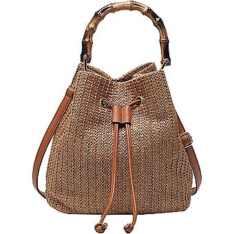 Sommer Rattan Tote Bag Große Kapazität Strand Holz Tote Bag