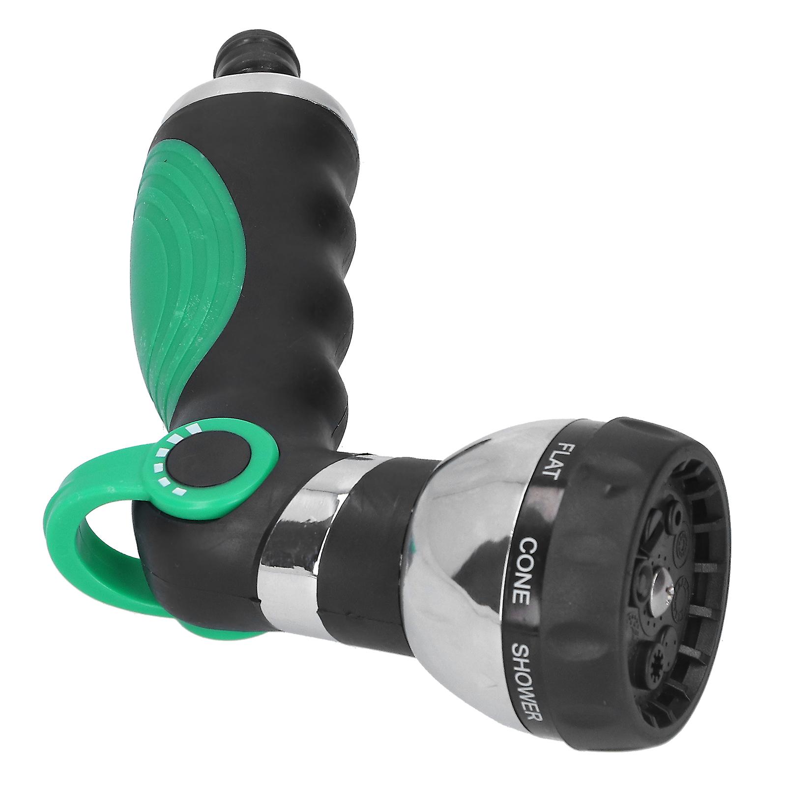 Garden Hose Spray Nozzle G1/2, 8 Patterns, 15x10.5x6.3cm, AntiSlip