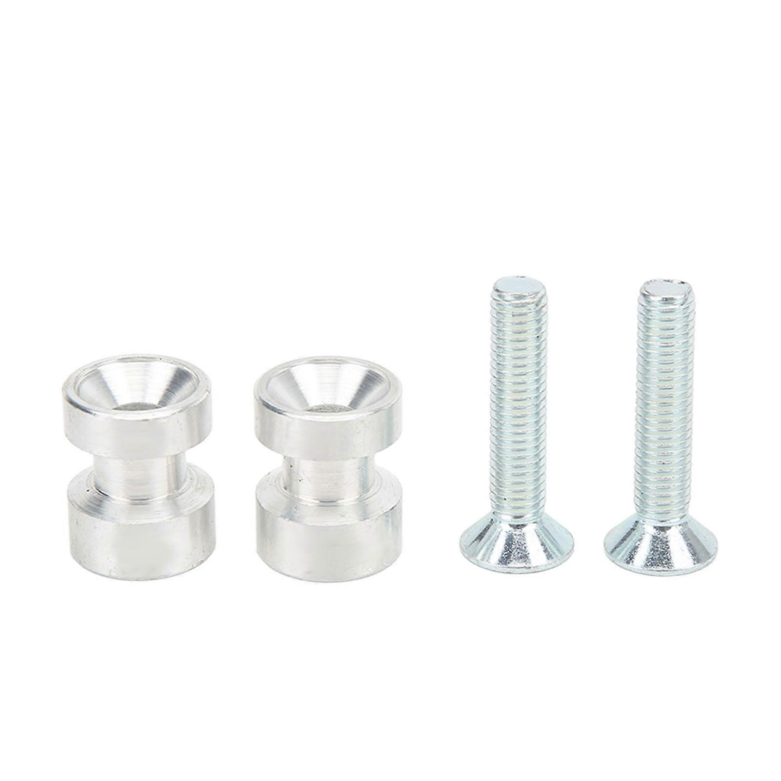 Marine Grade Aluminum Motorcycle Kickstand Spools Universal Replacement for Suzuki Silver