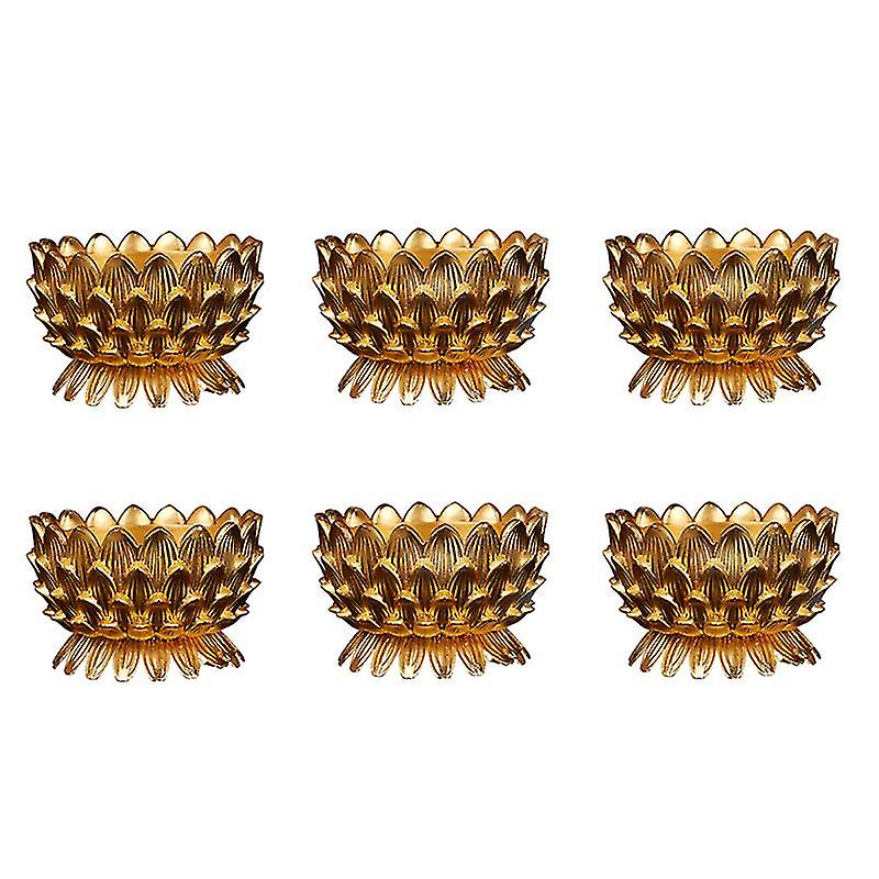 6pcs Lotus Candle Holder