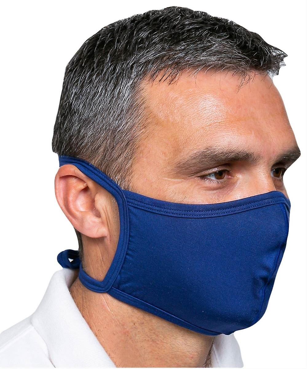 Obviously Tie Face Mask - Navy