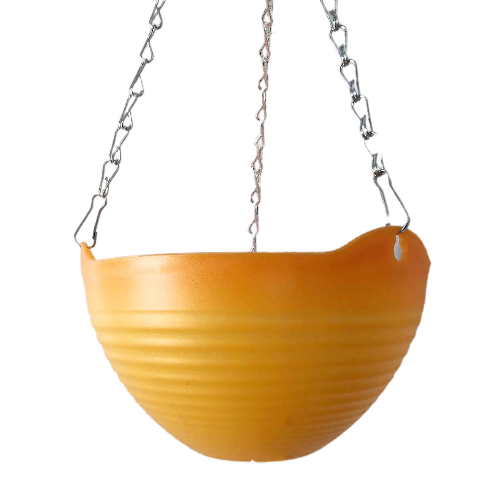Plant Pot Decorative Easy Installation Plastic Solid Color Succulent Hanging Planter Container for Home