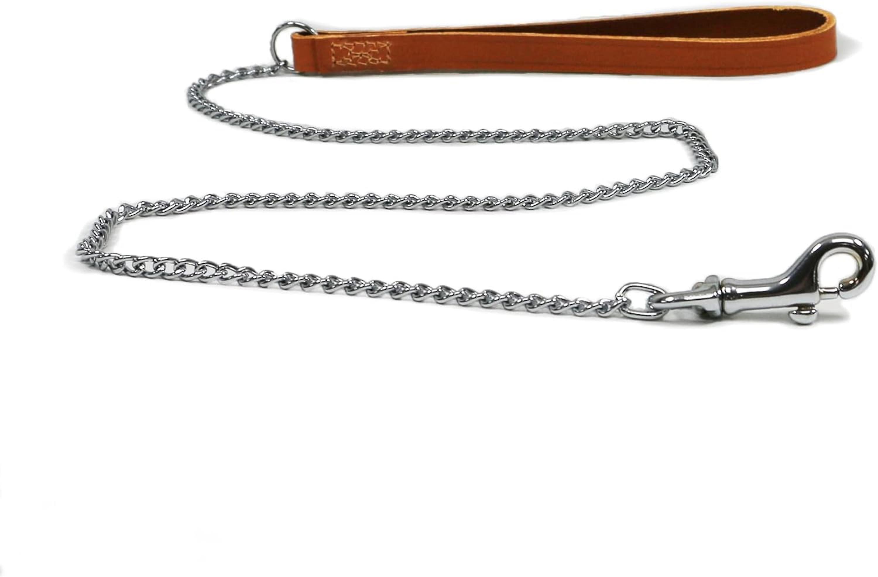 Ancol Extra Heavy Chain Dog Lead Th Handle Black 30