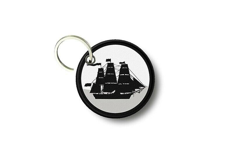 Key key door keys round prints double-faced ship sailing boat