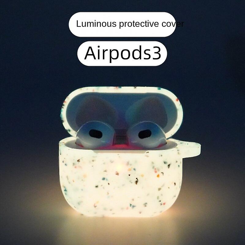 Luminous Earphone Case Protective Case For Airpods Pro Three Generations Bluetooth Headset Silicone Earphone Case