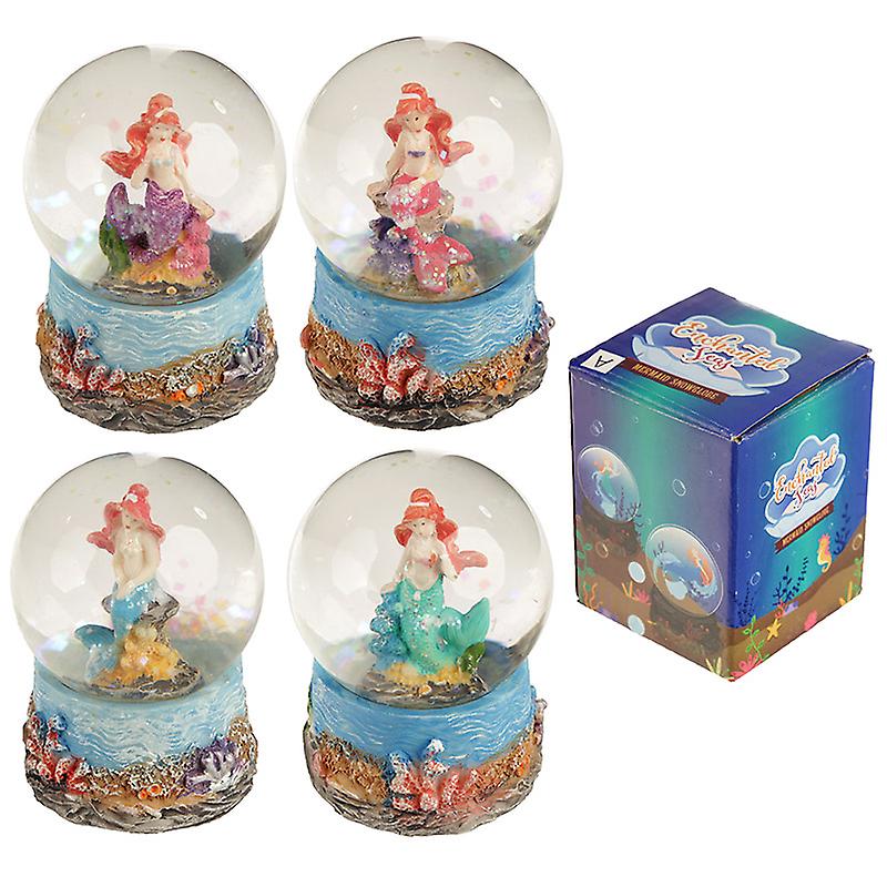 Fun Collectable Mini Mermaid Snow Globe X 1 Pack