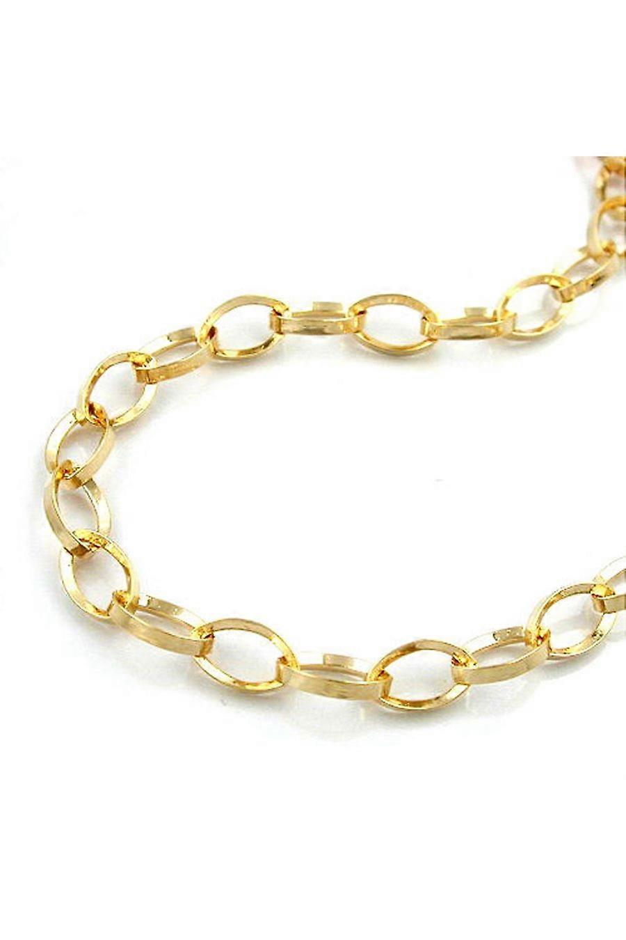 Necklace Anchor Chain Triangular Gold-plated 45cm - Gl211005-45