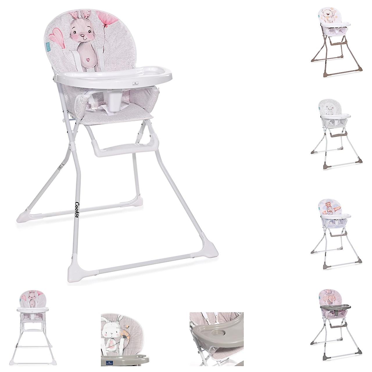 Lorelli Cookie high chair, cup holder, washable fabric, foldable