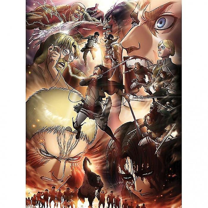 Attack on Titan S3 Epic Struggle Canvas Print
