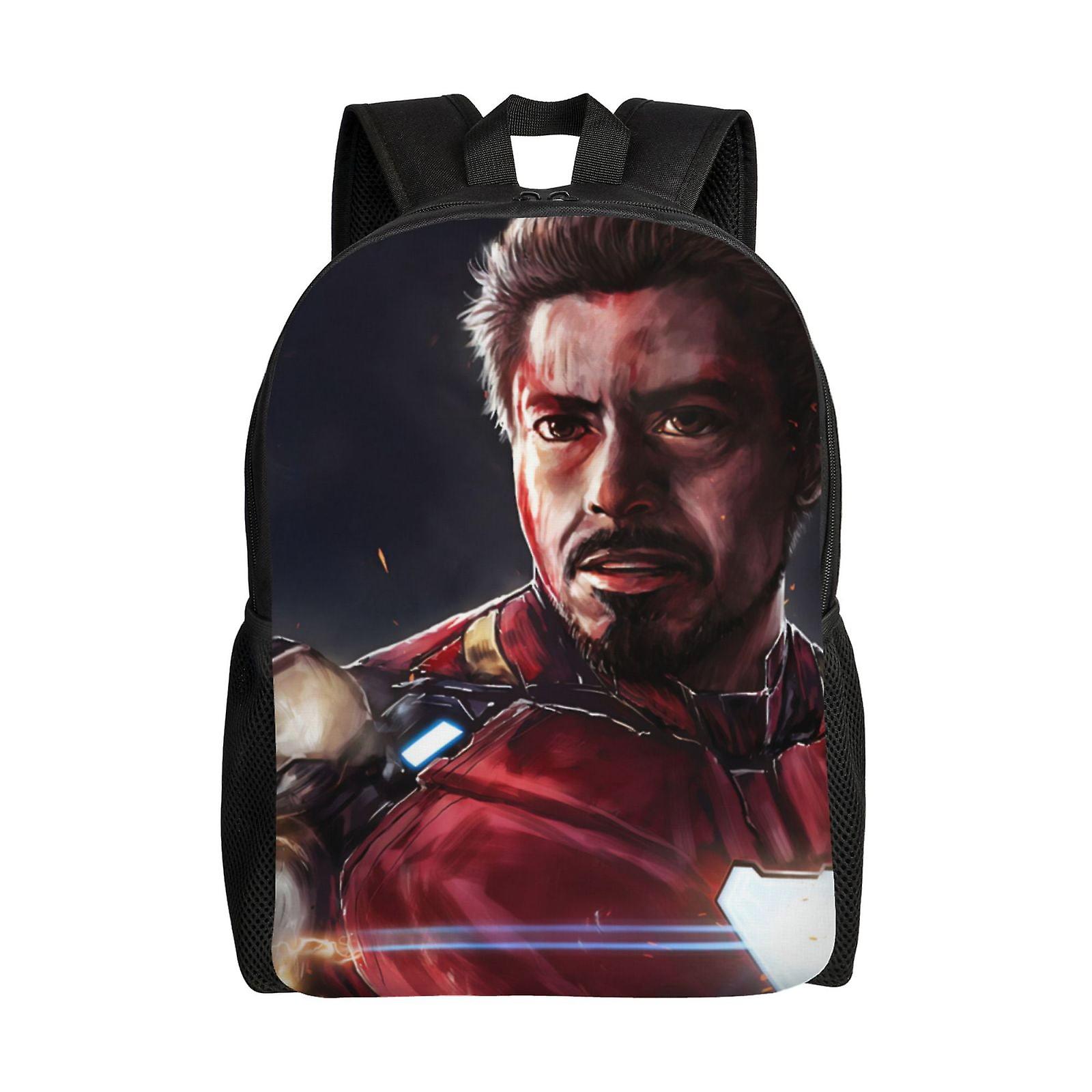 Iron Man Backpack, Travel Laptop Backpack, Water Resistant College School Computer Bag, Durable