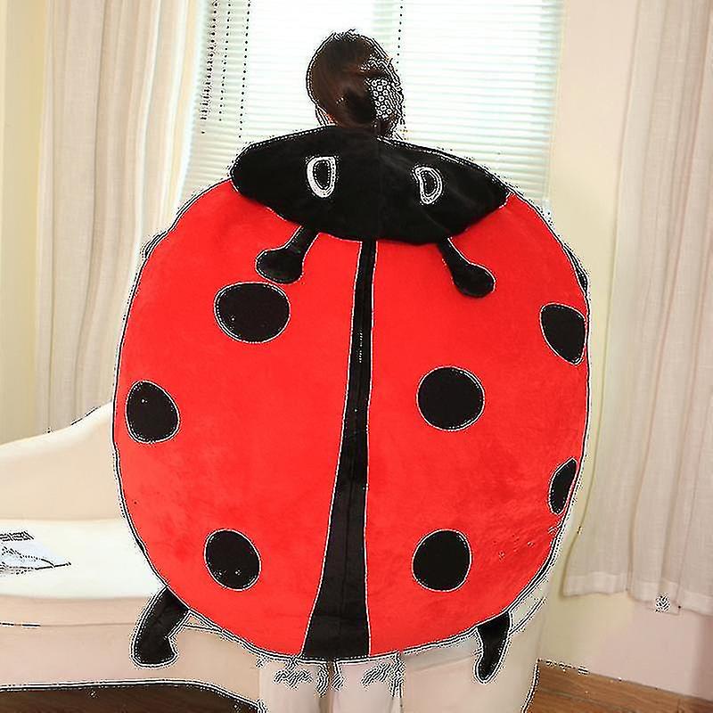 60/100cm Wearable Insect Plush Toys Ladybug Stuffed Cushion Funny Party Cosplay Doll Stuffed Soft Plush