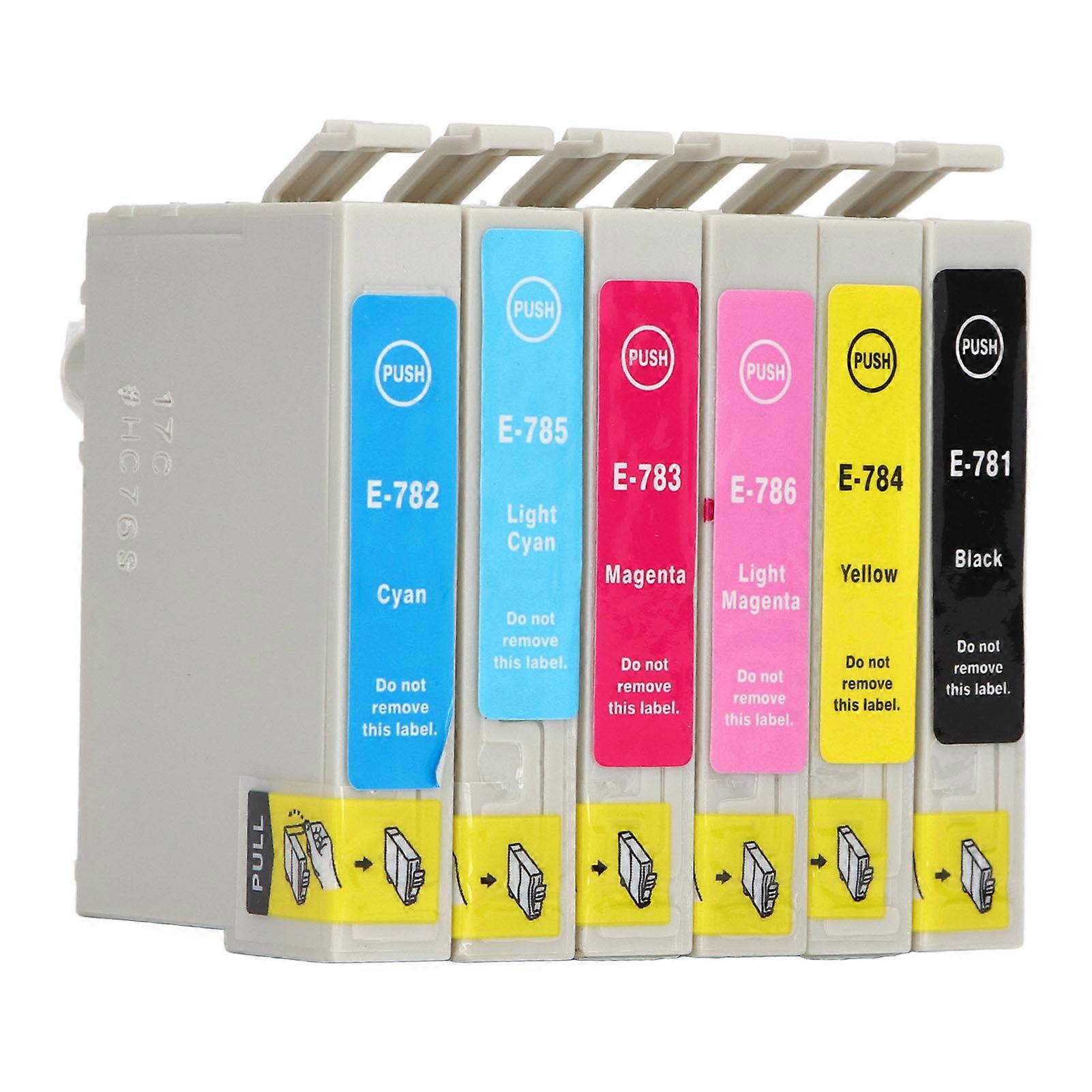 Ink Cartridge 6 Colors BK C M Y LC LM Printing Accessory for R260 R280 R380 RX580 NO.9144