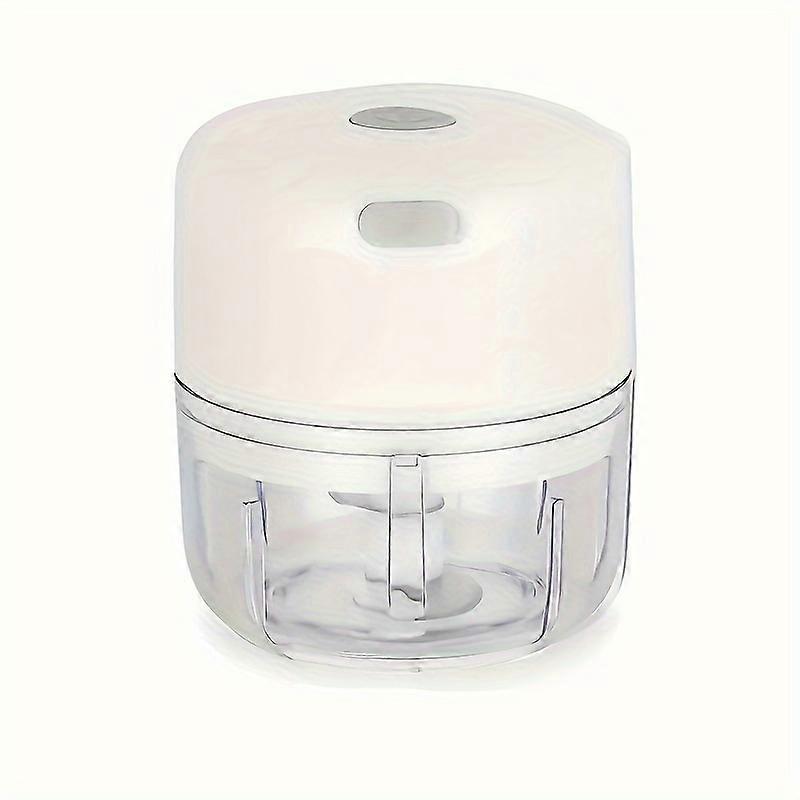 3.38/8.45oz Electric Mini Garlic Chopper USB Meat Grinder Garlic Masher Machine Sturdy Durable Crushed Ginger Vegetable Crusher Kitchenware