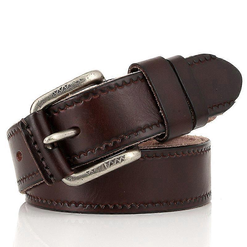 Top Layer Leather Cowskin For Leather Belts Male Belt For Jeans Classical Designer Strap Vintage Pin Buckle Belts For Men