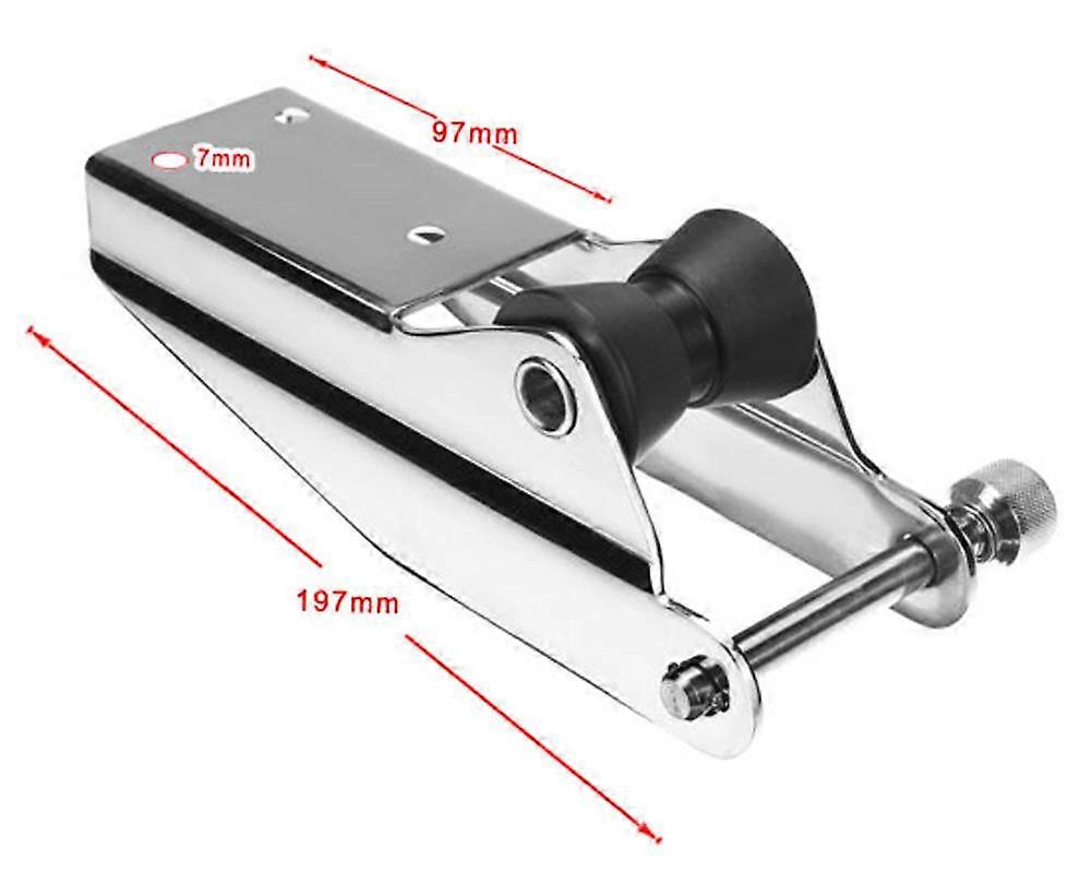 Stainless Steel 316 Heavy Bow Anchor Roller Fixed Anchor Fairlead Marine Boat Docking Nylon Roller Spring Loaded Pin Prevent