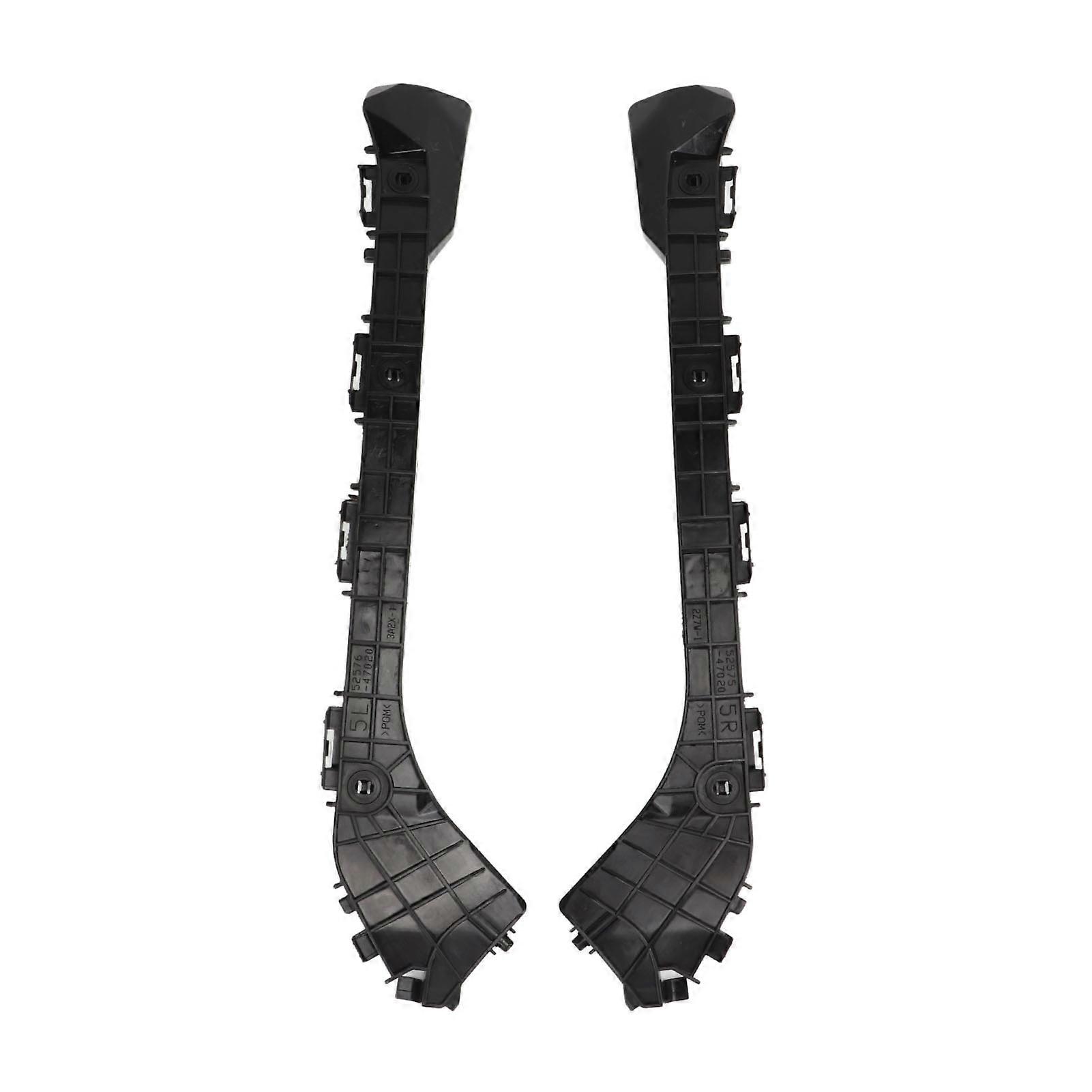 1 Pair Rear Bumper Bracket 5257647020 Shockproof Black Left and Right Bracket Set Replacement For Prius 2010 to 2015