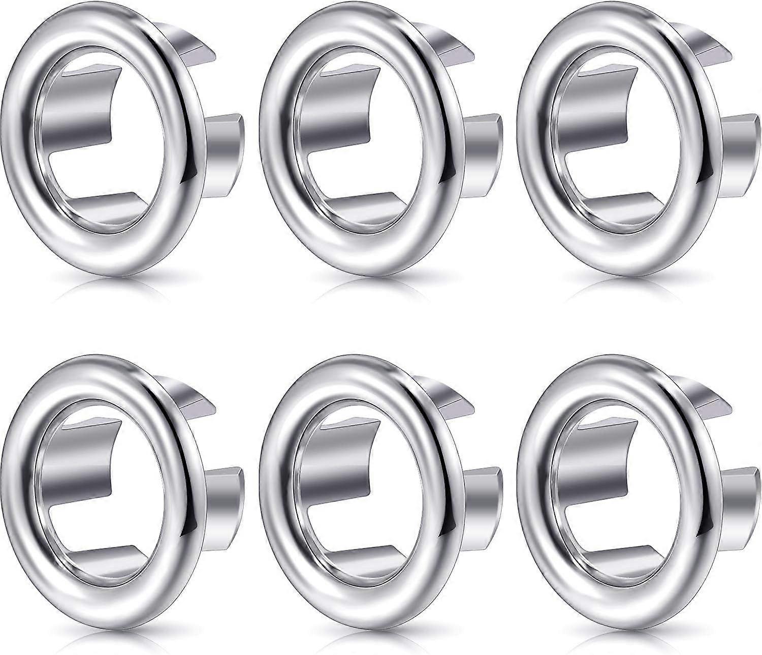 Pieces Sink Overflow Rings, Decorative Kitchen Bathroom Washing Sink Overflow Round Overflow Cover Drain Plug Cover Insert into Hole