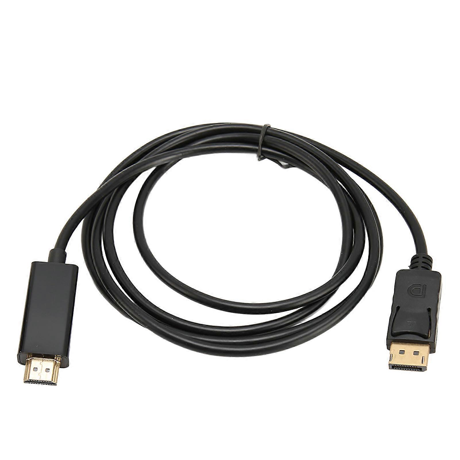 DP to High Definition Multimedia Interface Cable Adapter 4K Resolution Portable Video Connecting Line for Office
