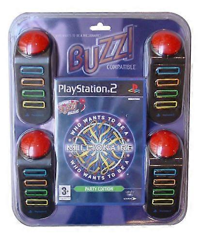 Who Wants To Be A Millionaire Party Edition (includes Buzz! Buzzers) (PS2) - PAL - New & Sealed