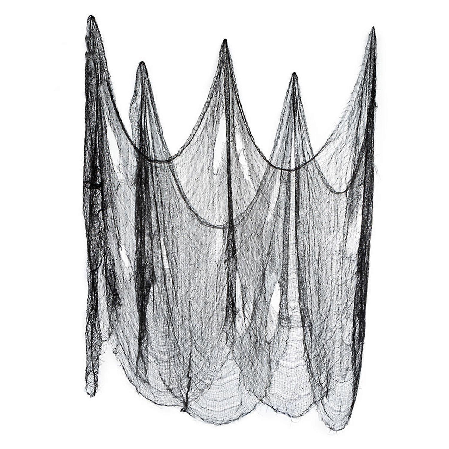 10 Pcs Halloween Gauze Creepy Cloth Decorations with Holes Scary Mesh Fabric for Halloween Decor