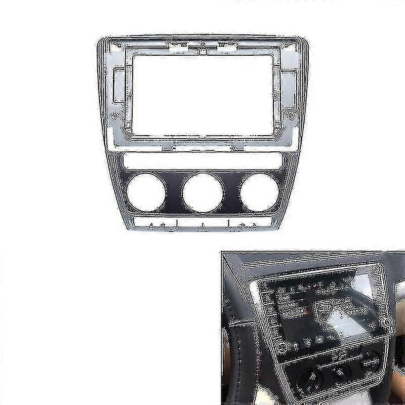 Skoda Octavia 2004-2014 Car Stereo Radio 10.1 Inch Dashboard Frame Adapter 2din Dvd Player Panel Dashboard Frame