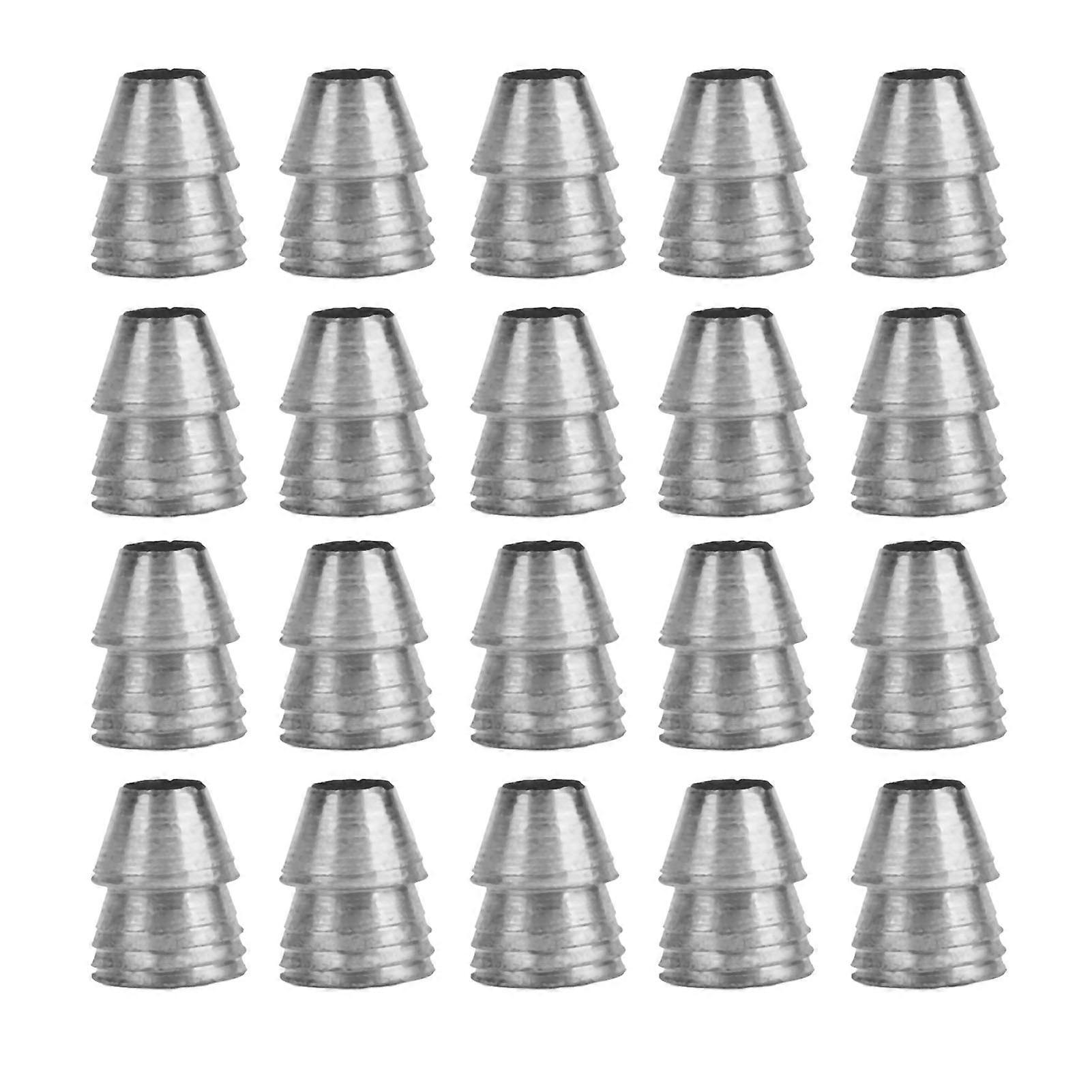 20pcs Safety Round Handle Wedges Steel Hammer Handle Splitting Wedge Set for Axe Claw Hammer Sledge Diameter 10mm / 0.39in