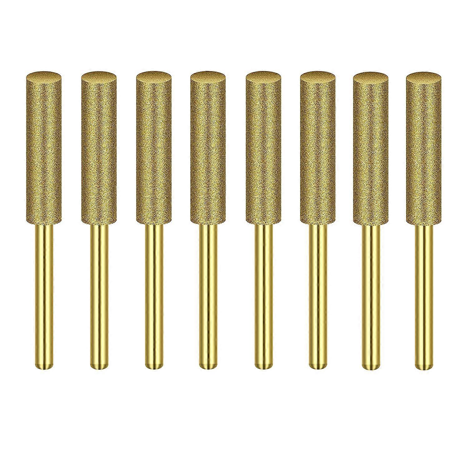 8Pcs High Hardness Diamond Chainsaw Sharpener-Stone File,Diamond Sharpening Wheels Chainsaw File(3/