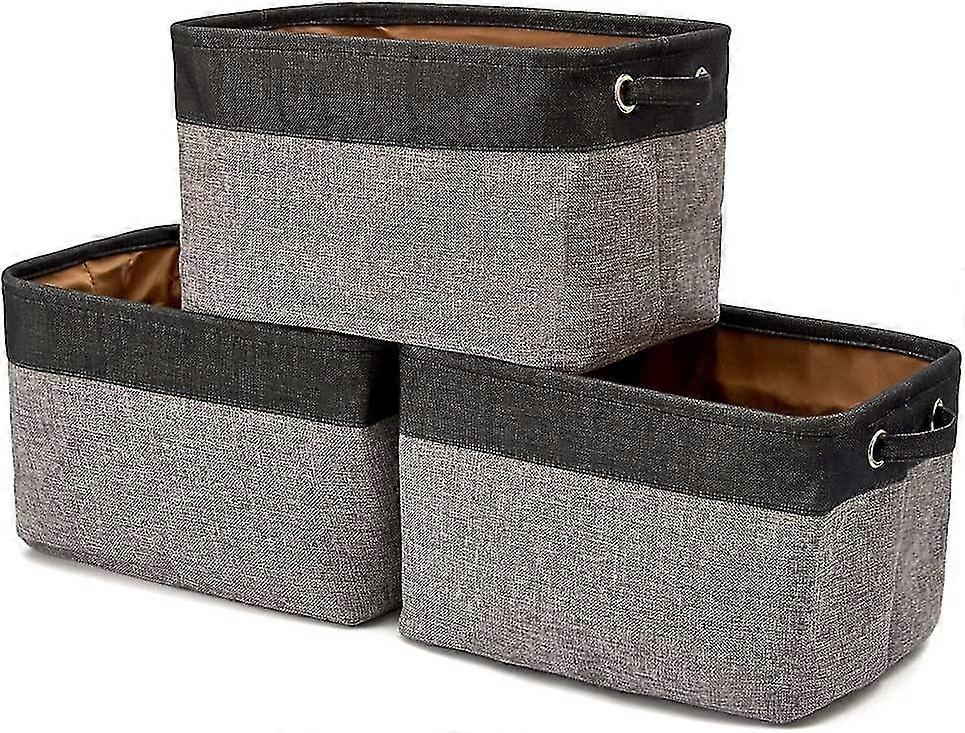 3 Pack Canvas Storage Basket
