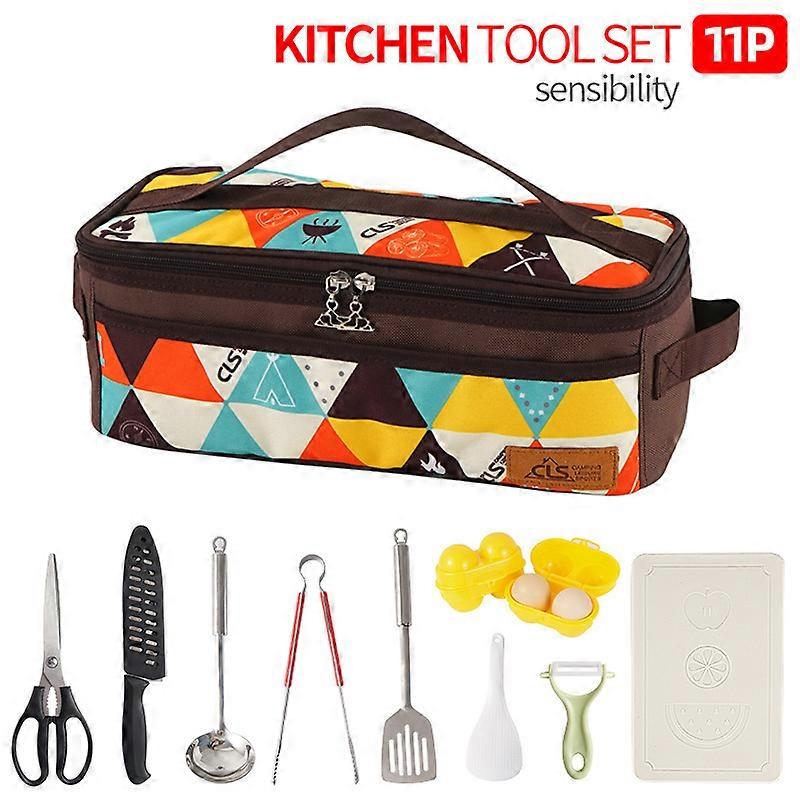 11 piece outdoor camping kitchen set