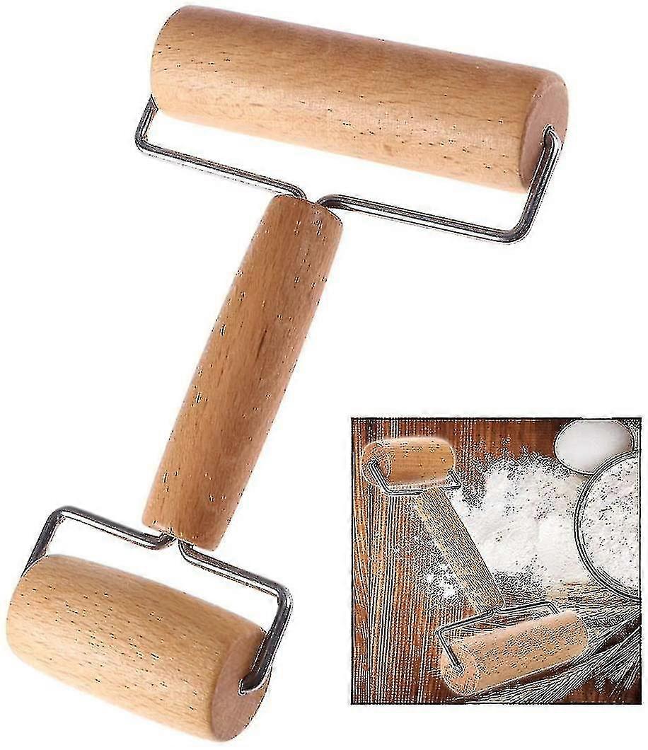 Wooden Rolling Pin Pizza Roller For Cake Fondant Bread Baking Tool