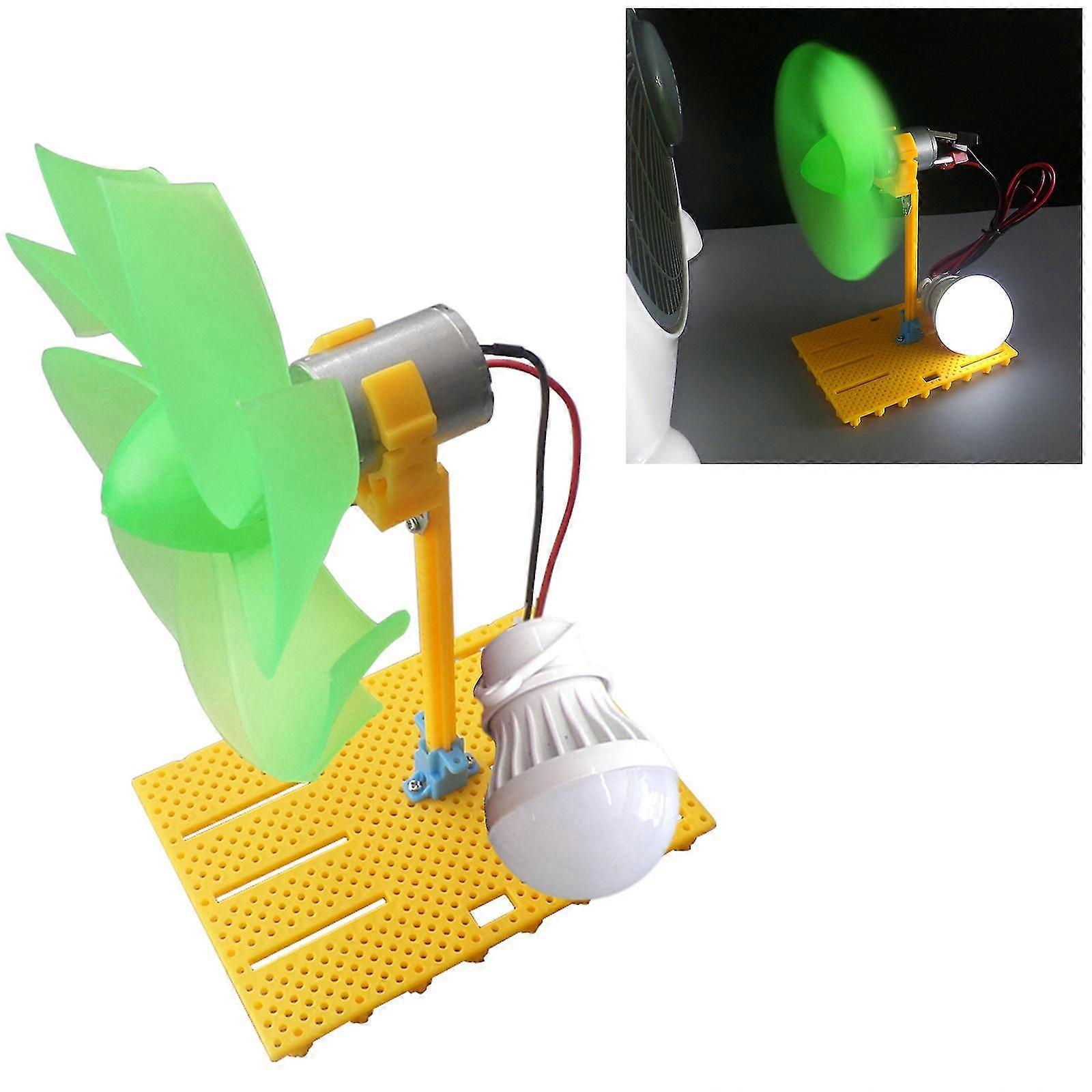 Diy Micro Led Wind Turbine Generator Model Kit Teaching Tool For Wind Power Scie