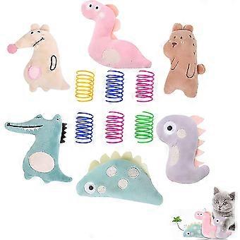 12 Pcs Catnip Cat Toys, Interactive Cat Plush Chew Toys, Cat Kitten Toys For Slapping, Biting, Hunting Activities