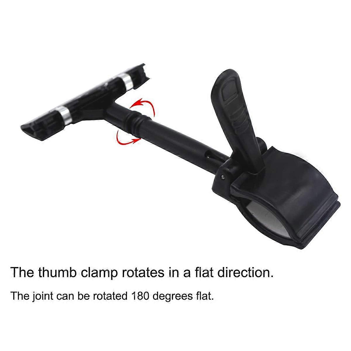 40PCS Adjustable Plastic Sign Holder,Clip-on Style Double Head Display Clips Rotating Reuse Sign Pr