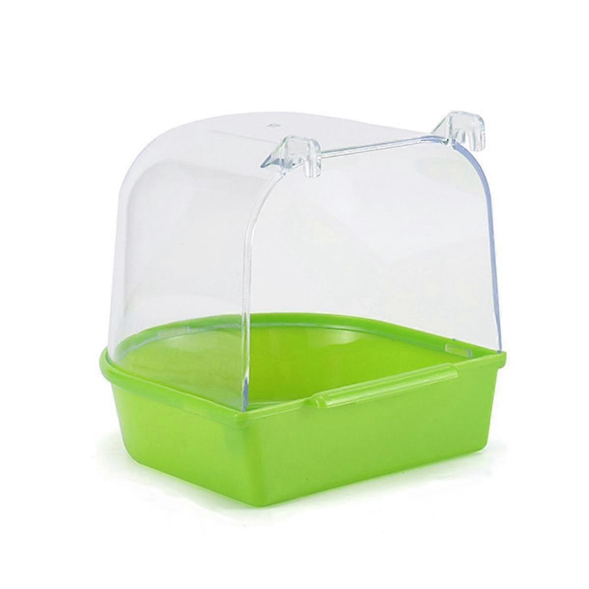 حوض استحمام معلق ببغاء سهل التركيب ملحقات قفص الكناري صندوق حمام الطيور الأليفة عرض الماء الببغاء