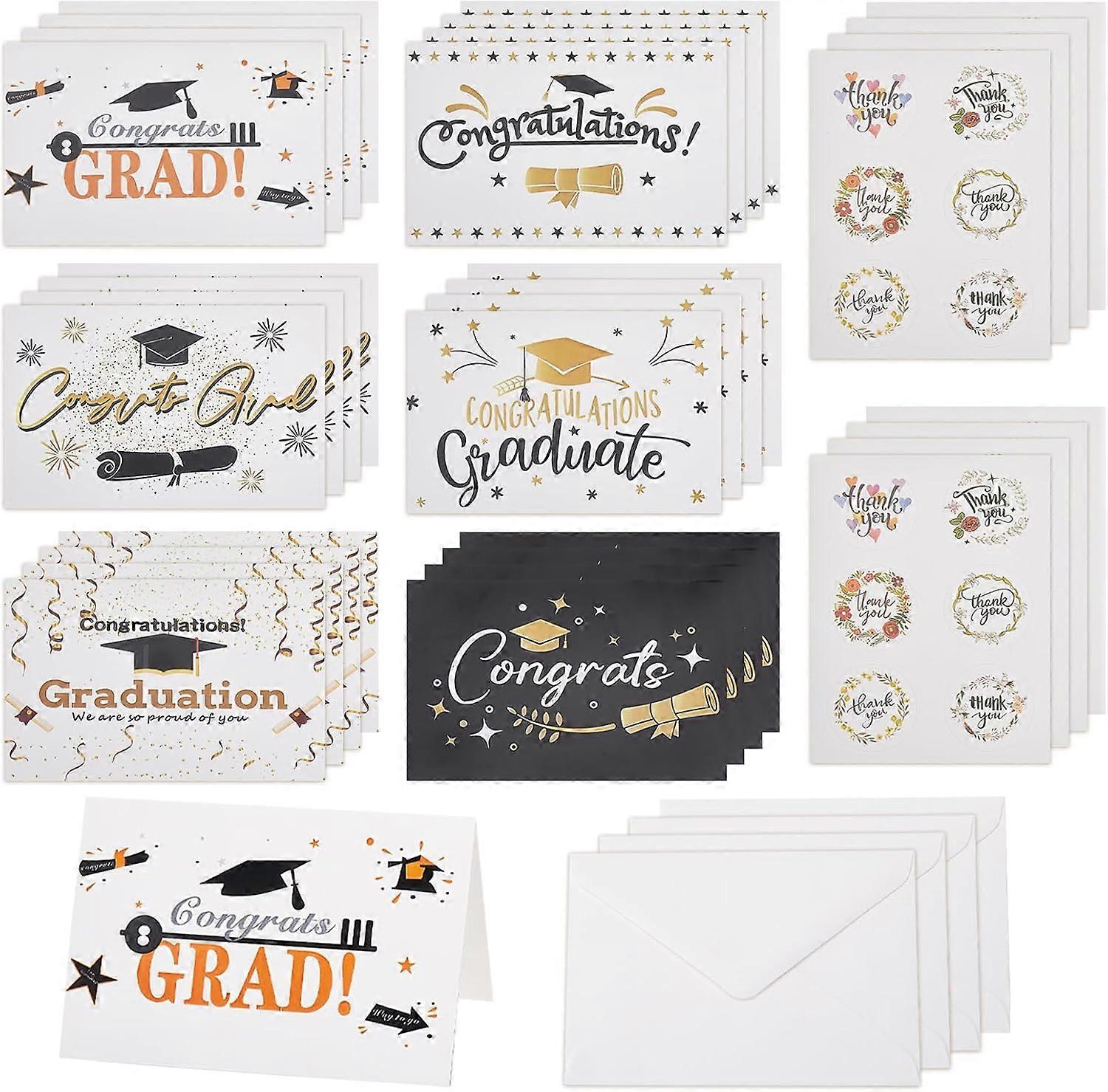18sets Graduation Card Pack Graduation Cards with Envelopes Graduation Gold  Foil Greeting Card Graduation Party Sticker for 2024 Congratulations Grad |  Fruugo US
